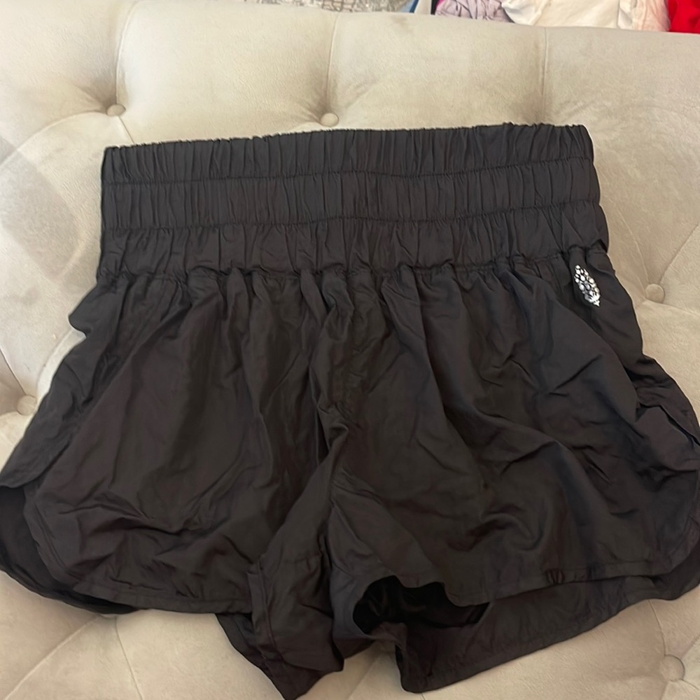 black high waisted shorts